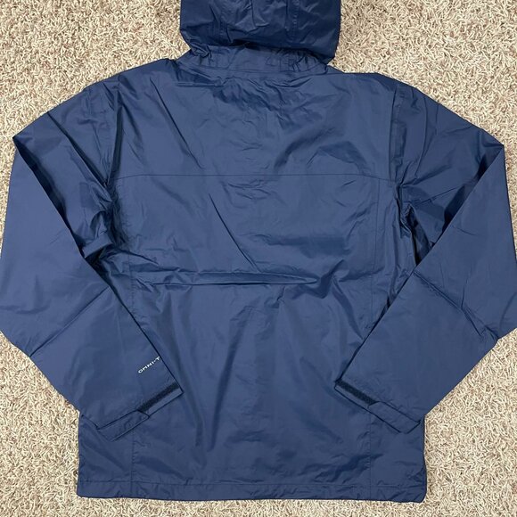 Columbia Men's Watertight II Water-Resistant Nylon Rain Jacket Navy, Size Large - Picture 12 of 16